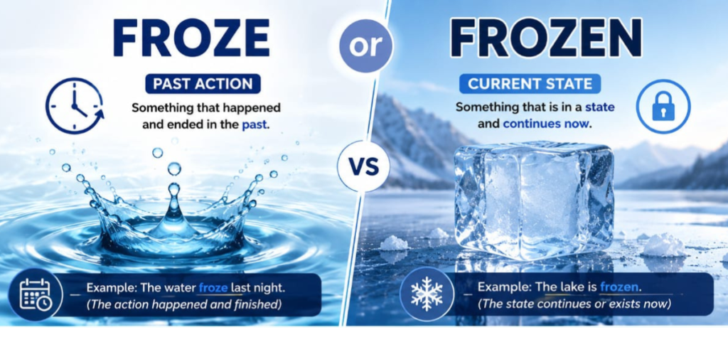  Froze or Frozen
