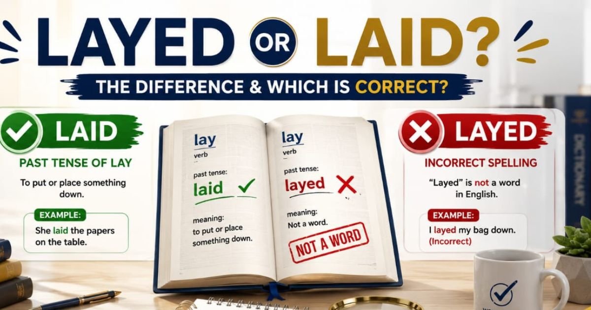 Layed or laid What Is the Difference